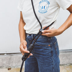 Hands-Free Dog Leash – Adjustable Length Polyester Traction Rope with Stylish Design