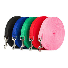 Durable Nylon Dog Leash – Adjustable Length, Washable, and Colorful Design