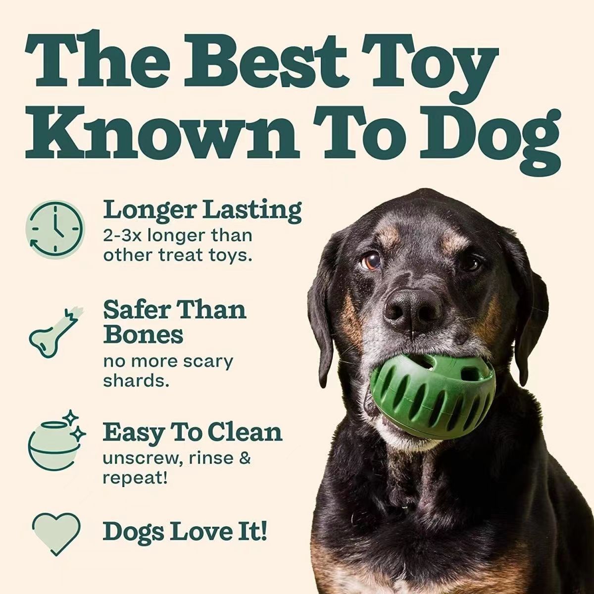 Interactive Silicone Treat-Dispensing Ball for Dogs – Fun & Engaging Feeding Toy