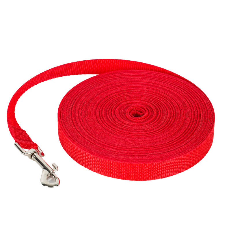 Durable Nylon Dog Leash – Adjustable Length, Washable, and Colorful Design