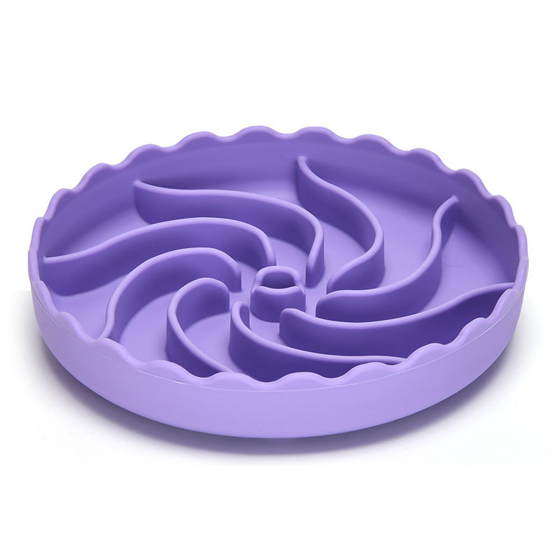 Non-Slip Silicone Slow Feeder Bowl for Dogs – Food-Grade Material with Suction Cup Design