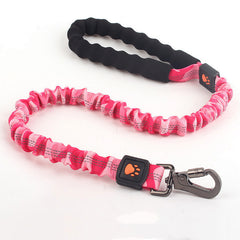 Elastic Nylon Dog Leash for Large Dogs – Adjustable Length with Camouflage Design