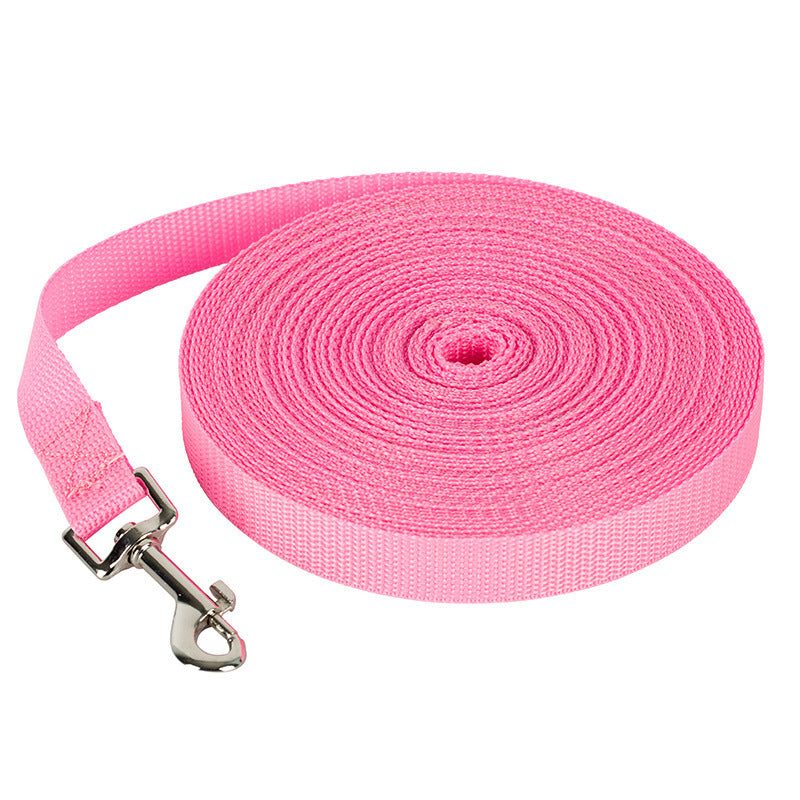 Durable Nylon Dog Leash – Adjustable Length, Washable, and Colorful Design