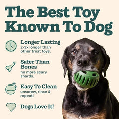 Interactive Silicone Treat-Dispensing Ball for Dogs – Fun & Engaging Feeding Toy