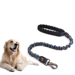 Elastic Nylon Dog Leash for Large Dogs – Adjustable Length with Camouflage Design